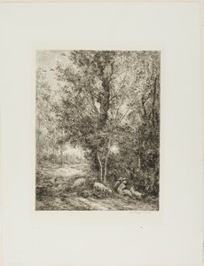 Paimen ja paimentar tekijältä Charles Francois Daubigny