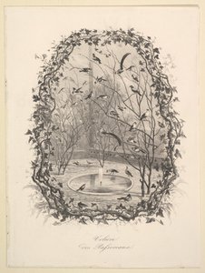 Sparrow Aviary, 1843. tekijältä Charles Francois Daubigny