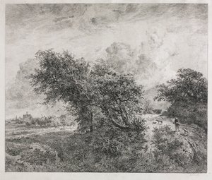The Thicket, 1855. tekijältä Charles Francois Daubigny