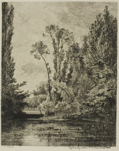 Neitsytsaaret Bezonsissa (kalastusreikä) tekijältä Charles Francois Daubigny