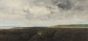 Villerville nähtynä Le Ratierista tekijältä Charles Francois Daubigny