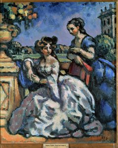 Terassi (The terassi). Charles Guerinin maalaus (1875-1939)