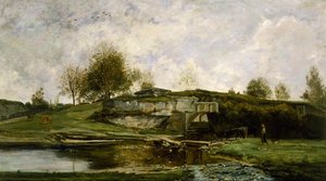 Optevozin laakson sulku tekijältä Charles Francois Daubigny