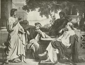 Vergilius, Horatius ja Varius Maecenasin talossa (syväpaino)