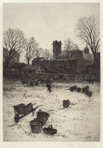 Nimetön puutarhakohtaus, 1893. tekijältä Charles Frederick William Mielatz