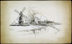 Wellingtonin tuulimylly, Barking, Suur-Lontoo tekijältä Charles George Harper