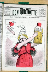 Kansi "" Le Don Quijote"", numero 215, Satirique en Colors tekijältä Charles Gilbert Martin