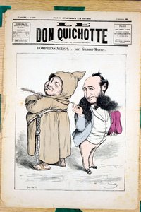 Kansi ""Le Don Quijote"", numero 330, värillinen satiirinen tekijältä Charles Gilbert Martin