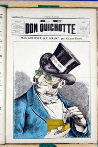 Kansi "" Le Don Quijote"", numero 45, Satirique en Colors tekijältä Charles Gilbert Martin