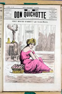 Kansi "" Le Don Quijote ", numero 58, Satirique en Couleurs tekijältä Charles Gilbert Martin