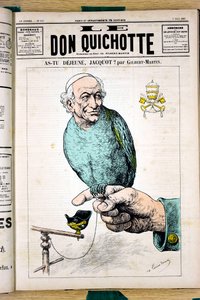Kansi "" Le Don Quijote ", numero 672, Color Satiric tekijältä Charles Gilbert Martin