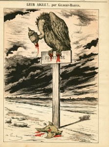 Kansi ""Le Don Quijote"", numero 693, värillinen satiirinen tekijältä Charles Gilbert Martin