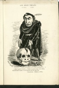 Charles Gilbert-Martinin (1839-1905) kuvitus teoksessa "" Contemporary Grimaces"" tekijältä Charles Gilbert Martin