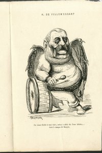 Charles Gilbert-Martinin (1839-1905) kuvitus teoksessa "" Contemporary Grimaces"" tekijältä Charles Gilbert Martin
