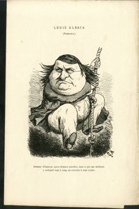 Kuvitus Charles Gilbert-Martinista (1839-1905) teoksessa "" Contemporary Grimaces"" tekijältä Charles Gilbert Martin