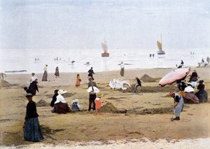 Laskuveden aikaan. Gillot-kaiverrus, noin 1900.