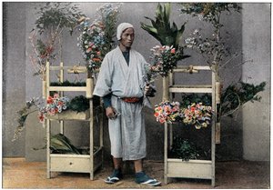 Kukkakauppias Japanissa, 1890