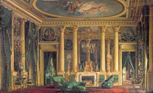 Salonki Monsieur Basile Parentin hotellissa, Place Vendome, Pariisi, 1866 tekijältä Charles Giraud
