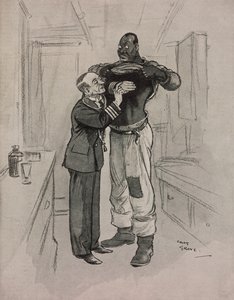 Musta rutto, luulotauti, Chas Graven (1886-1944) sarjakuva The Tatlerista, nro 1415, 8. elokuuta tekijältä Charles Grave