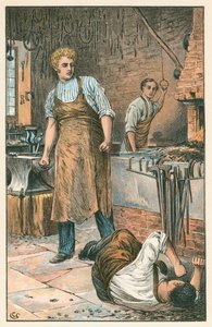Charles Dickensin kohtaus Suuret odotukset, Lontoo vuodelta 1870