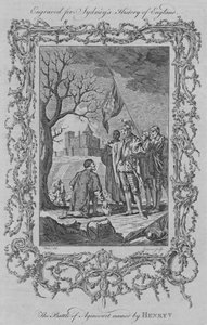 Henry V:n nimeämä Agincourtin taistelu, 1773. tekijältä Charles Grignion