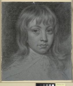 Thomas Wallerin muotokuva lapsena, koko kasvot vasemmalle tekijältä Charles Grignion d.Y.