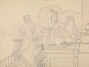Kuisti Statuarylla, Easton Neston, Northants tekijältä Charles Hamilton Smith