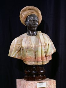 Sudanilaisen miehen rintakuva, 1857 (onyksi ja pronssi)
