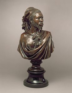 Said Abdullah of the Mayacin muotokuva rintakuva, Darfurin kuningaskunta, Sudan, 1848 (pronssi)