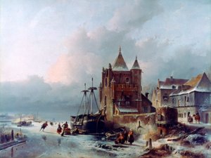 Frozen River, c1838-1907