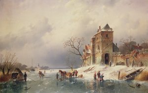 Frozen Winter Scene, 1800-luku