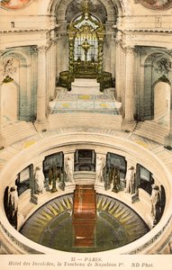 Postikortti/Napoleon I:n hauta/Invalidit/Pariisi/Seine/Ile de France/Ranska
