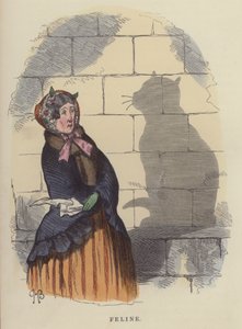Kissa (värillinen kaiverrus)