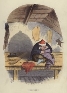 Teollisuus (värillinen kaiverrus)