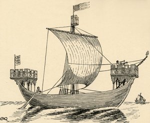 Edward I:n ajan laiva Doverin sinetin perusteella, 1284, 1931