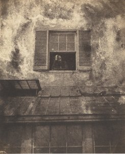 Auguste Vacquerie ikkunassa, Marine Terrace, c. 1853. Tekijät: Charles Hugo, Auguste Vacquerie. tekijältä Charles Hugo, Auguste Vacquerie