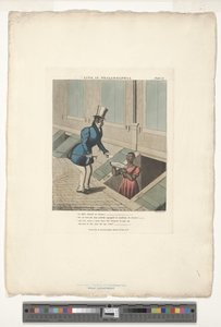 Calling on Mifs Dinah, numero 11/20, muokattu teoksesta Life in Philadelphia Edward W. Clay (1799-1857) tekijältä Charles Hunt