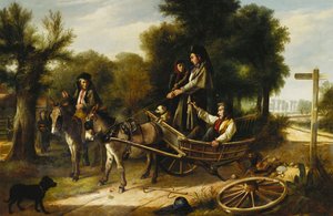 Onnettomuus risteyksessä, 1880 tekijältä Charles Hunt