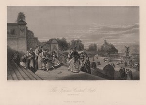 The Terrace, Central Park, New York City, New York, USA (kaiverrus) tekijältä Charles I Rosenberg