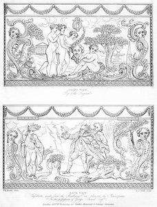 Shakespearen mulperipuusta valmistettu veistetty kasetti, 1700-luku, 1840
