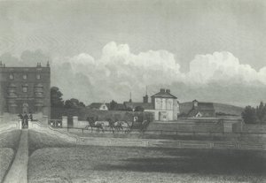 Hoven kirkko, Mereltä, 1835.