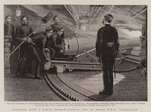 Harjoittele 6 tuuman takalatausaseella HMS Conquerorissa tekijältä Charles J. Staniland