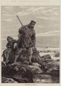 Kalastusteollisuutemme, katkarapujen kalastus Hastingsissa tekijältä Charles J. Staniland