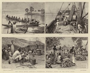 Kuninkaallisen Niger-yhtiön retkikunta, jokapäiväisiä kohtauksia Niger-joella