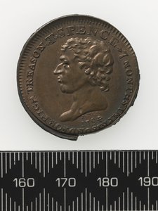 Thomas Spence Tokenin rintakuva, etupuoli (kupari)