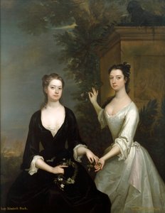 Lady Elizabeth ja Lady Henrietta Finch, c1730-c1731