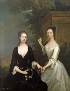 Lady Henrietta e Lady Elizabeth Finch, c.1732 (óleo sobre tela) finlandês