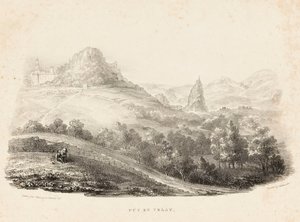 Puy en Velay (litografia) tekijältä Charles Joseph Hullmandel
