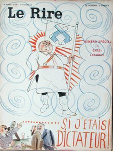 "Jos minä olisin diktaattori!", kansikuva "Le Riren" erikoispainoksesta