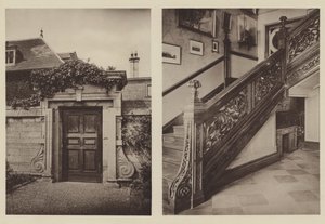 Thorpe Hall, Peterborough, Stablesin sivusisäänkäynti, portaikko tekijältä Charles Latham
